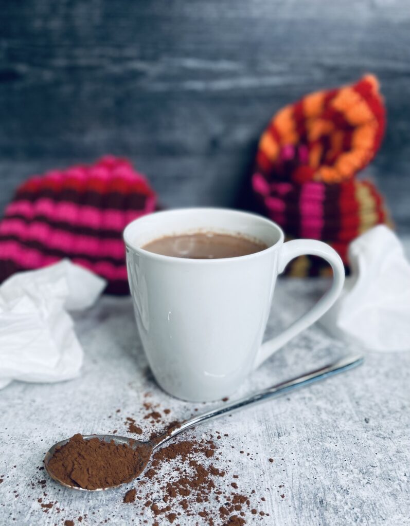 a picture of a mug of hot cocoa