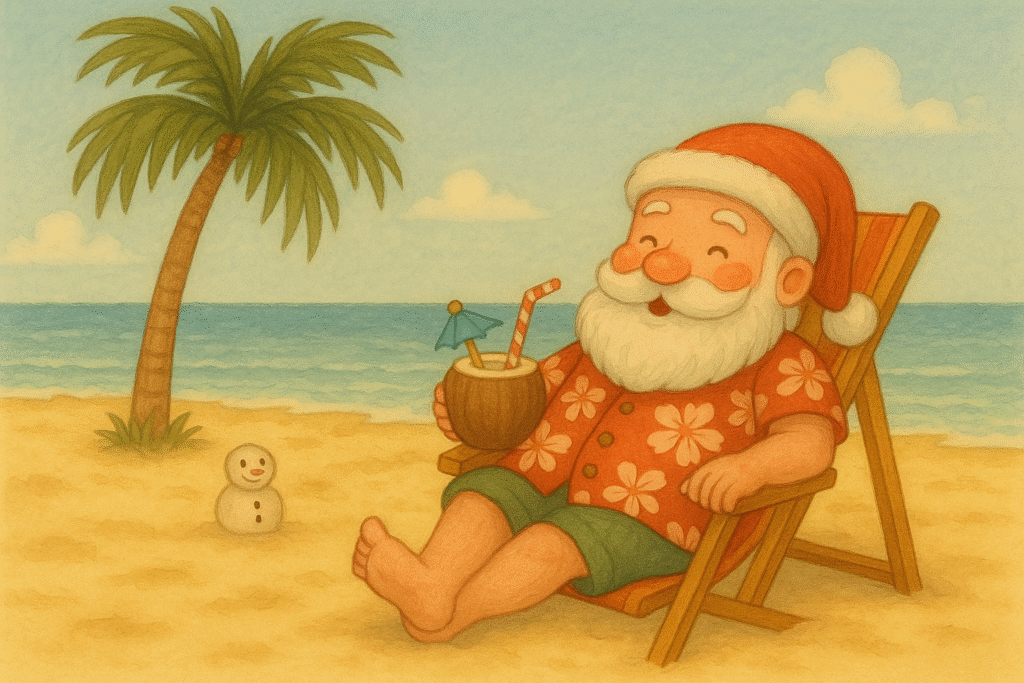 Santas Summer vacation to Christmas Island